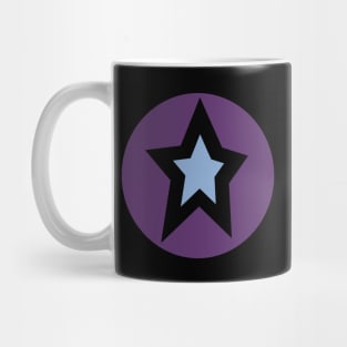 Small Blue Star Purple Circle Graphic Mug